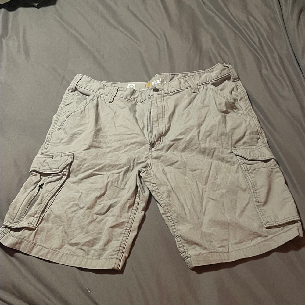 Carhartt Men's Light Gray Cargo Shorts